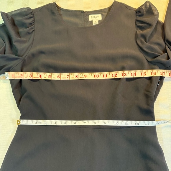 J.CREW Factory Mini Dress with Flounce Hem in Black Size 2 #BY478 $118 - Picture 8 of 14